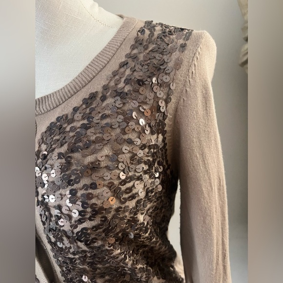 Sequin cardigan with snap button closure - Picture 2 of 8